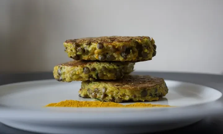 Photographie : Galettes de lentilles aux légumes