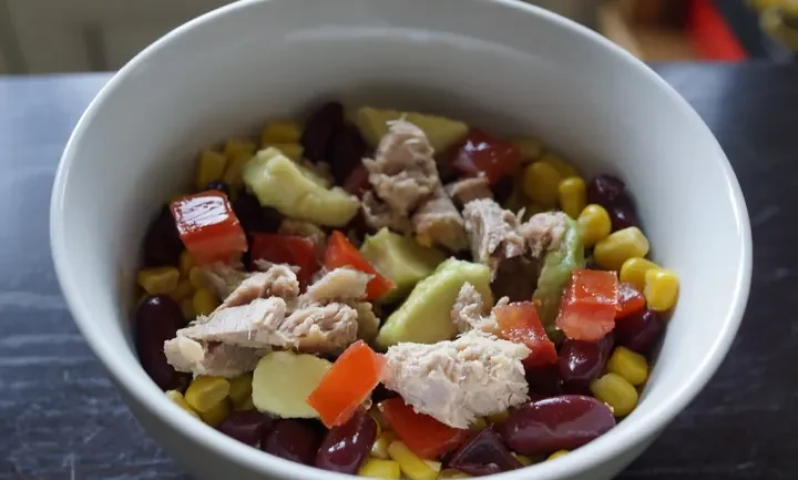 Photographie : Salade mexicaine au thon