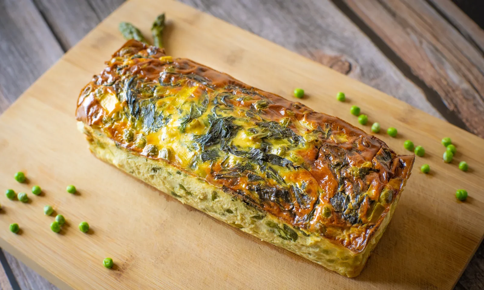 Clafoutis aux légumes du printemps, photographie originale de Frédérique Holt
